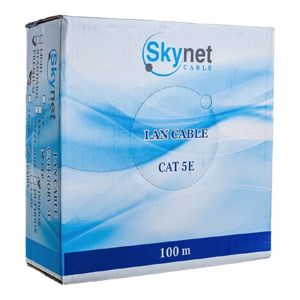 SkyNet Кабель FTP indoor 4x2x0,51, медный, FLUKE TEST, кат.5e, однож., 305 м, box, серый [CSP-FTP-4-CU](АК5019111/1693109)