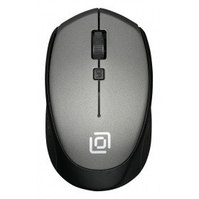 Мышь Oklick 488MW серый/черный оптическая (1600dpi) беспроводная USB (3but) {1196571}