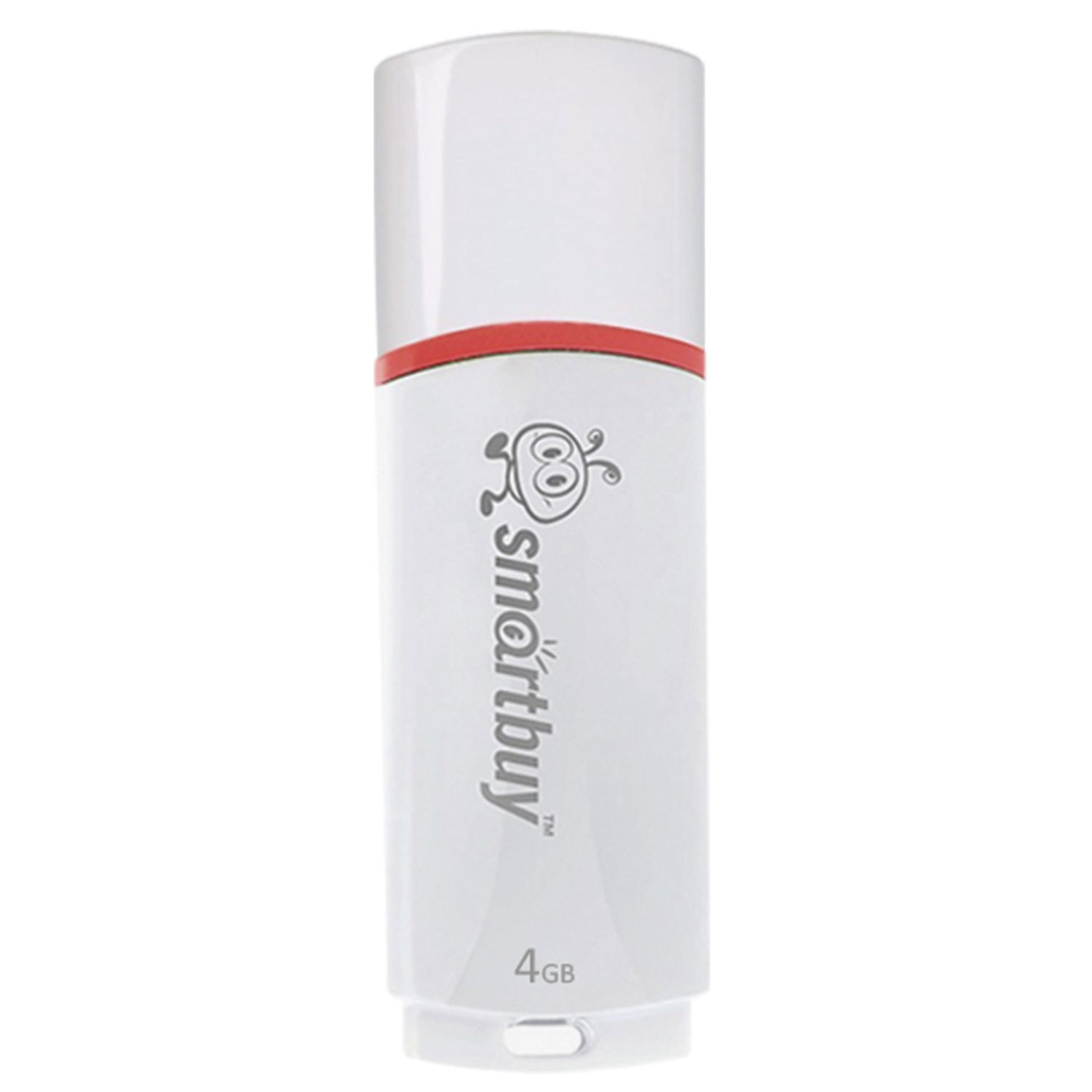 Smartbuy USB Drive 4Gb Crown White SB4GBCRW-W