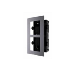 HIKVISION DS-KD-ACF2/Plastic Рамка монтажная на 2 модуля, врезная с пластиковым монтажным основанием