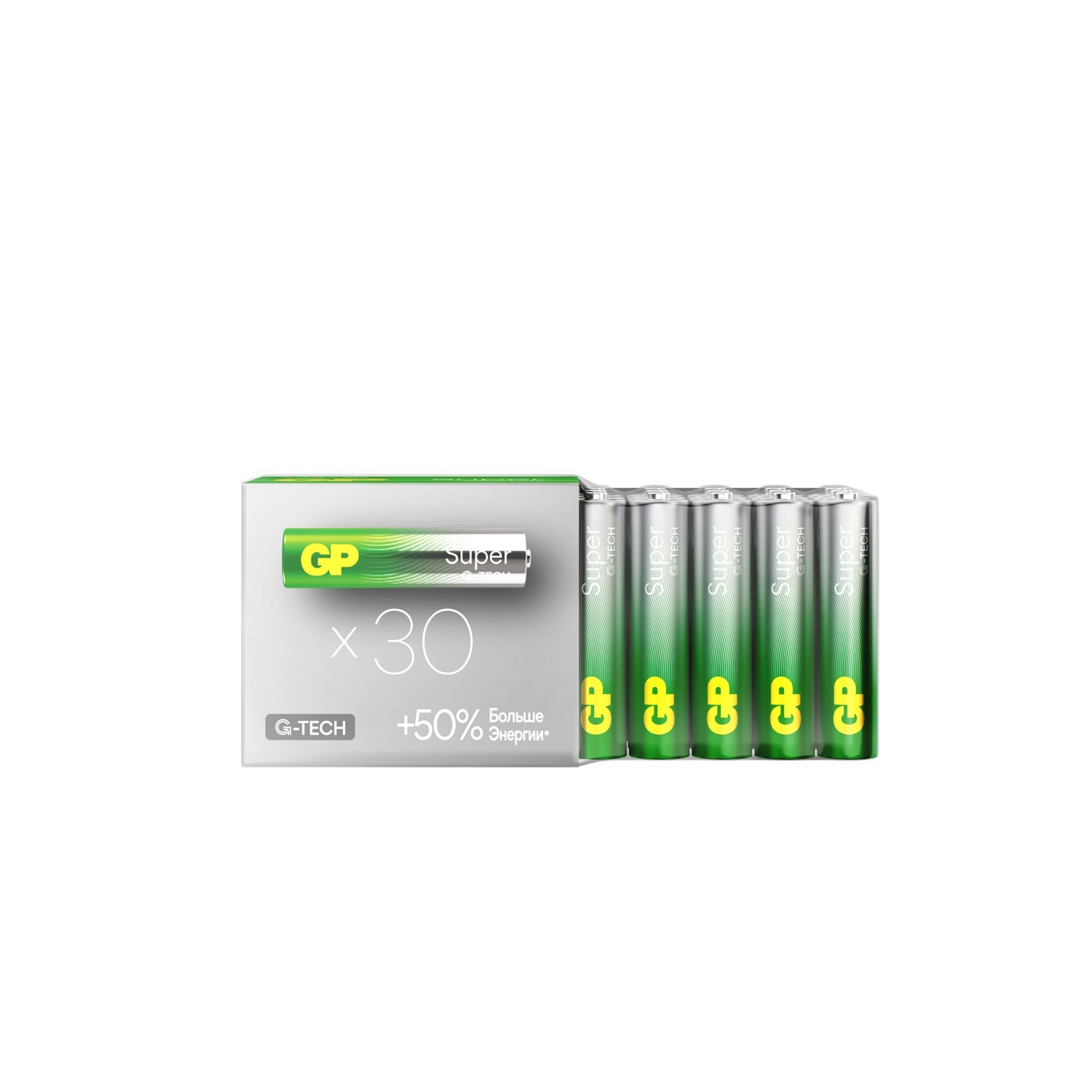 GP 24AA21-2CRSWC30 180/720 Super Alkaline G-Tech (30 шт. в уп-ке) 
