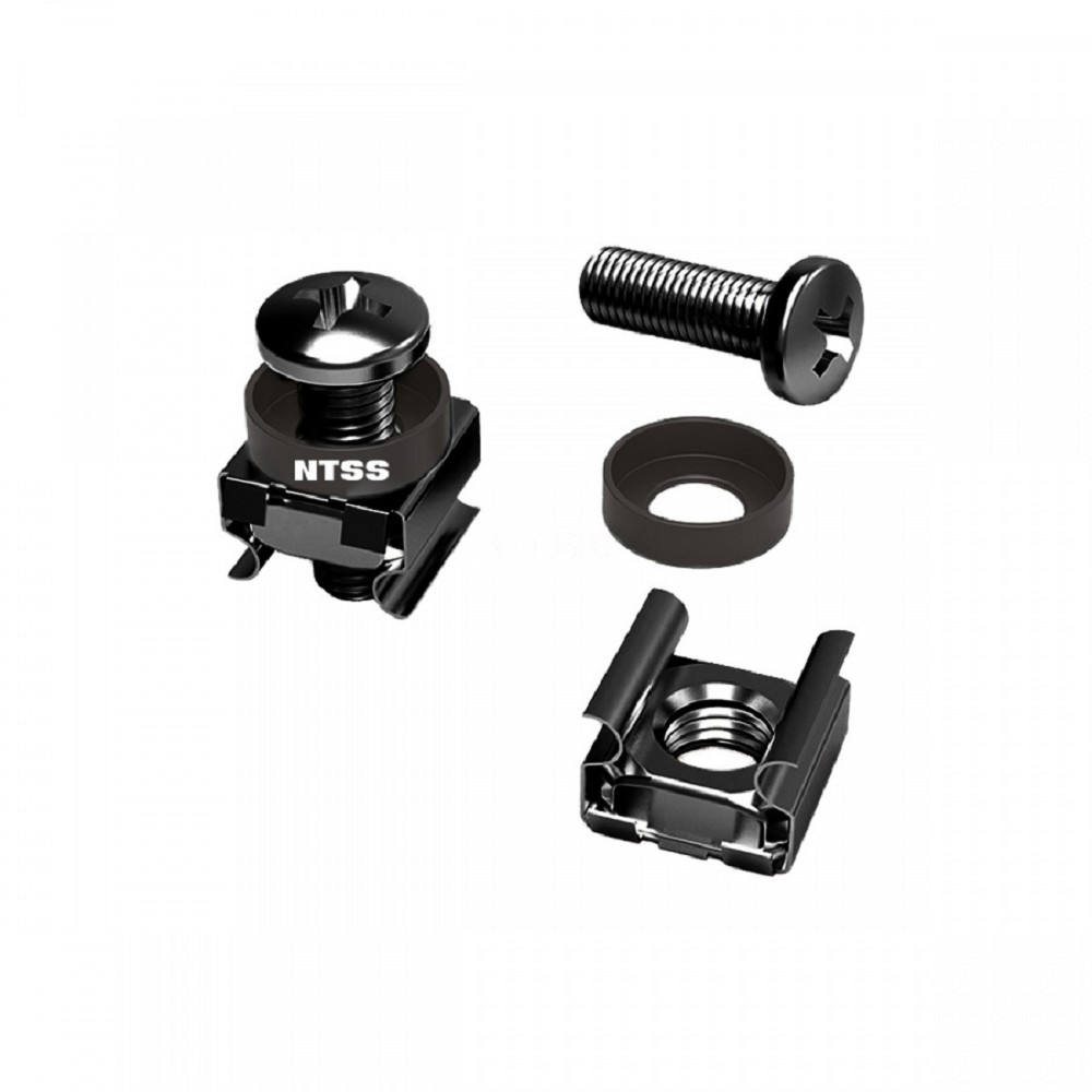 NTSS Комплект крепежа NTSS винт+шайба+гайка M6x16 черный 4шт NTSS-M6x16(4)-BL
