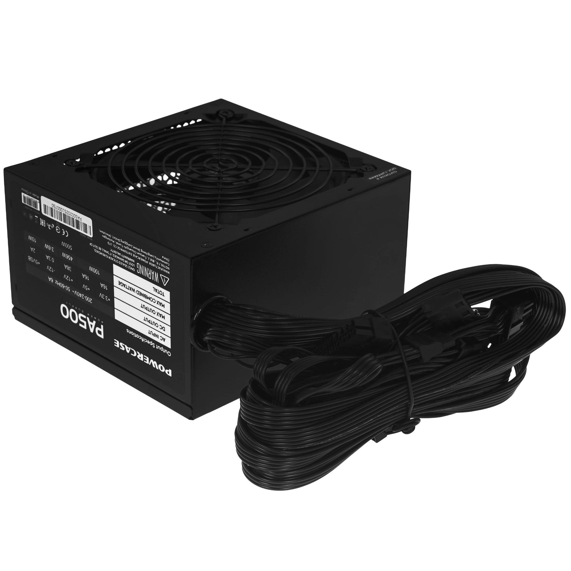 Powercase PA500 (ATX 2.31, 500W, APFC, 120mm Fan) / PA-500SI