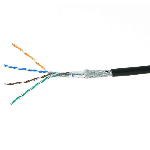 Cablexpert [SPC-5051E-SO-OUT] Кабель SFTP5e, 4 пары, 0.51 мм, медь, однож., экран, оплётка, 305 м, outdoor, Fluke Test