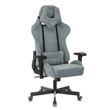 Кресло игровое Бюрократ VIKING KNIGHT LT28 FABRIC серо-голубой крестовина металл [1372998]