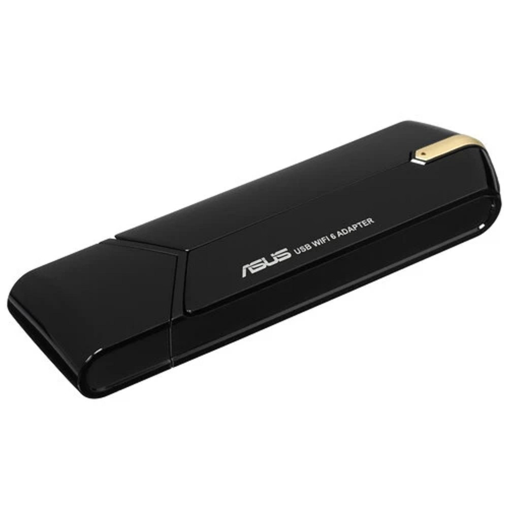 ASUS USB-AX56 Сетевой адаптер  Wi-Fi: 2.4 / 5 ГГц, Wi-Fi 802.11: b (Wi-Fi 1), a (Wi-Fi 2), g (Wi-Fi 3), n (Wi-Fi 4), ac (Wi-Fi 5), ax (Wi-Fi 6) черный (90IG06H0-MO0R10) (no cradle)