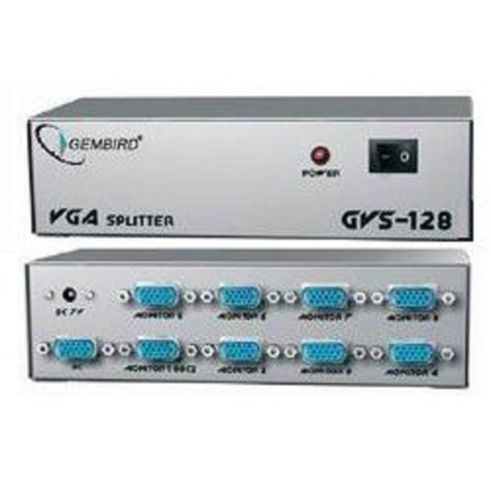 Gembird GVS128  Разветвитель сигнала VGA на 8 мониторов (Gembird/Cablexpert) 