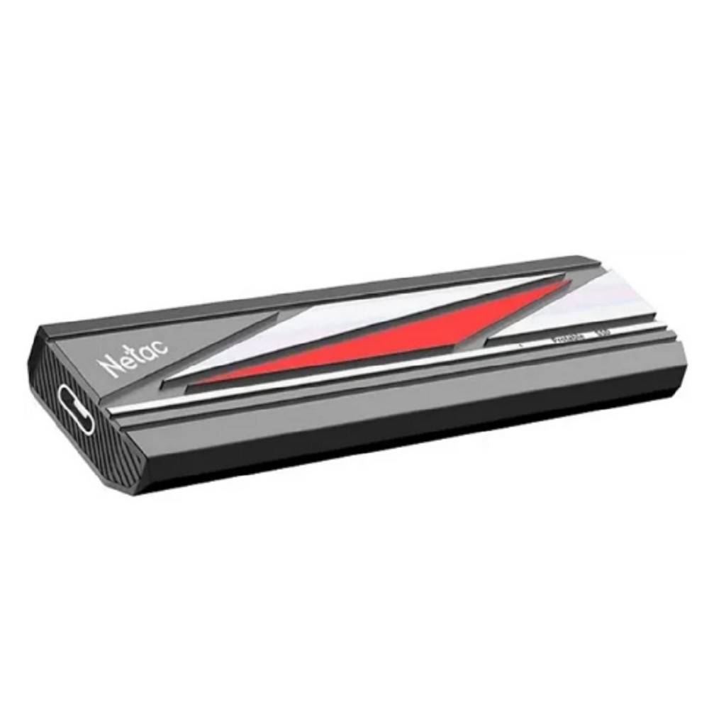 Netac Portable SSD 2TB ZX20L [NT01ZX20L-002T-32BK] USB3.2 Gen2 x2 Type C , up to 2000/1800MBs, черный