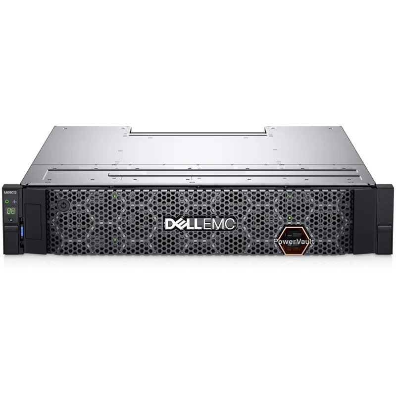 Dell ME501212BISCSI1220 Система хранения данных Dell ME5012 12B Dual ISCSI 10G-Base-T, 12x20TB, Rails, 580W RPS, Bezel
