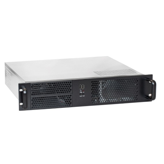 Exegate EX284978RUS Серверный корпус ExeGate Pro 2U650-08 <RM 19", высота 2U, глубина 650, БП 600ADS, 2*USB>