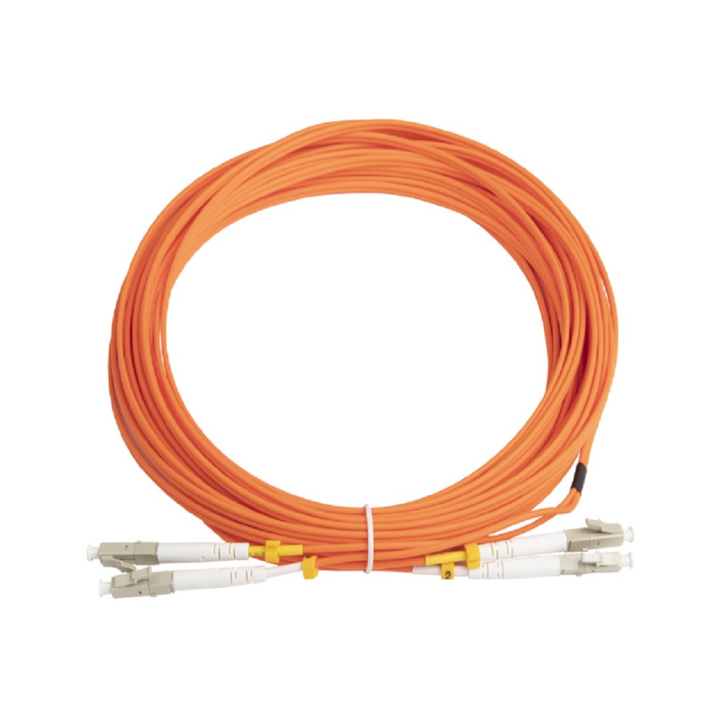 Hyperline FC-D2-50-LC/PR-LC/PR-H-10M-LSZH-OR Патч-корд волоконно-оптический (шнур) MM 50/125, LC-LC, 2.0 мм, duplex, LSZH, 10 м  