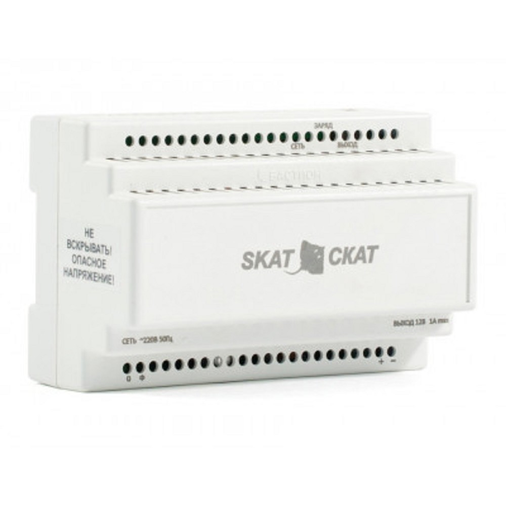БАСТИОН SKAT-12DC-1.0 Li-ion (СКАТ ИБП-12/1-3,2/Li-DIN) источник питания на Li-ion АКБ 5,2 Ач, под DIN рейку 35 мм, МПТ (595)
