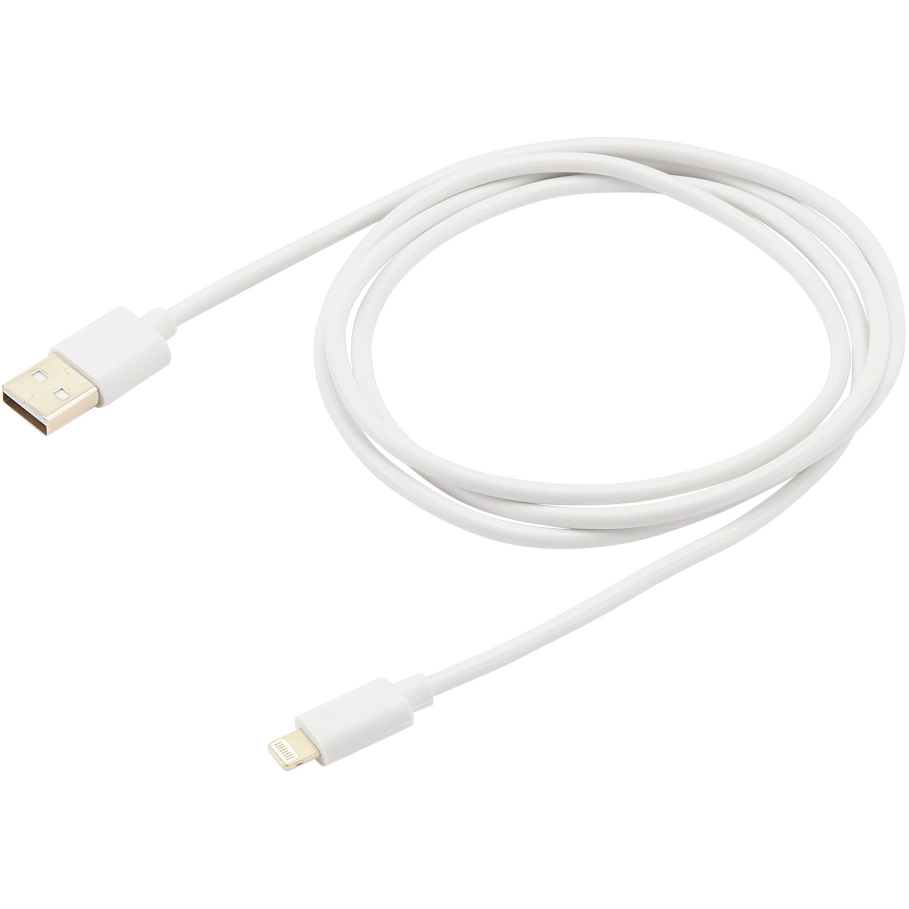 Кабель USB-A - Lightning 1.2m Buro USB-IP-1.2W2A белый