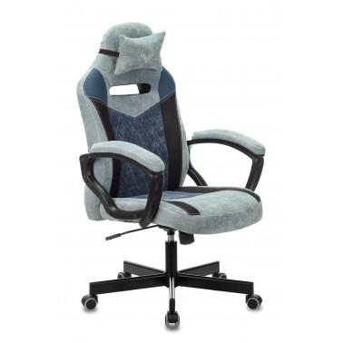 Кресло игровое Бюрократ VIKING 6 KNIGHT BL FABRIC синий крестовина металл [1380215]
