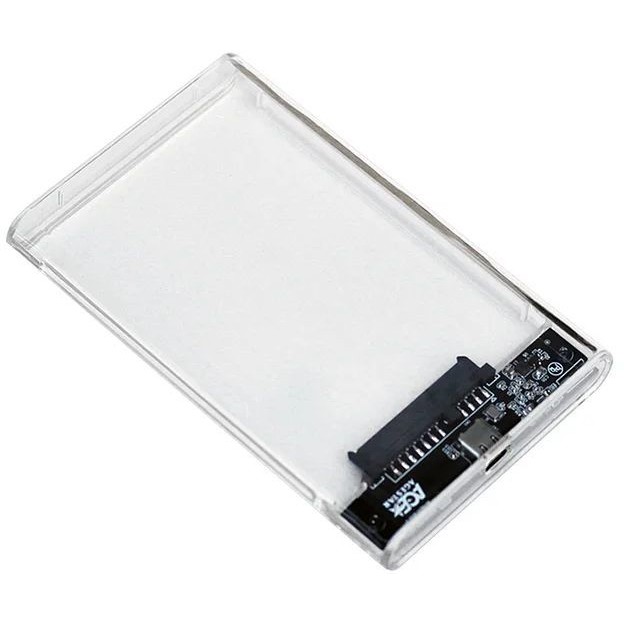 Внешний корпус для HDD/SSD AgeStar 3UB2P4C SATA III пластик прозрачный 2.5"