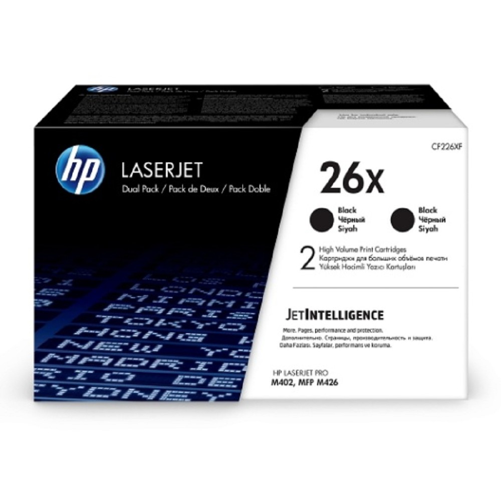 HP CF226XF/CF226XD Катридж Black для {M426fdn/M426fdw/M426dw/M402d/M402n/M402dn, (2x9000 стр.)}