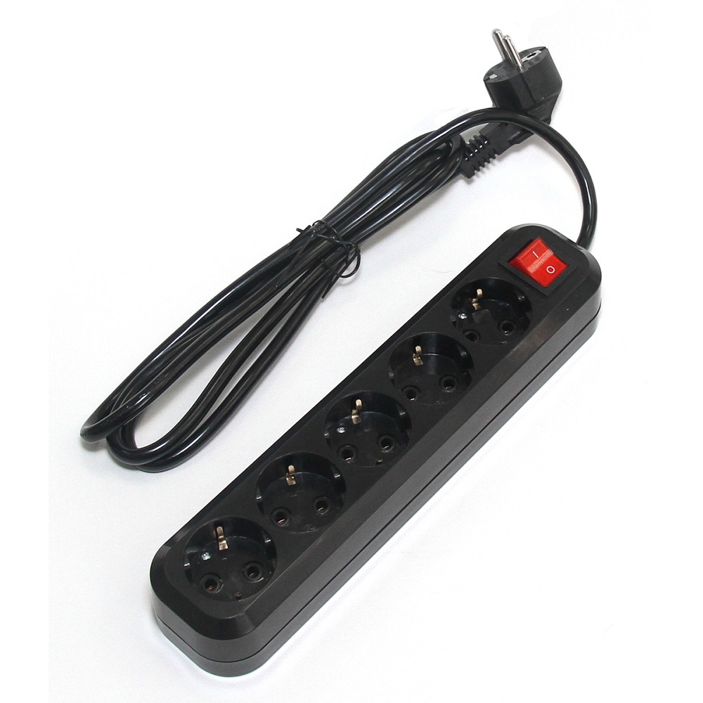 5bites SP5B-350 Сетевой фильтр 5S / 3*1.5MM2 / 16A / ABS / 5M / BLACK