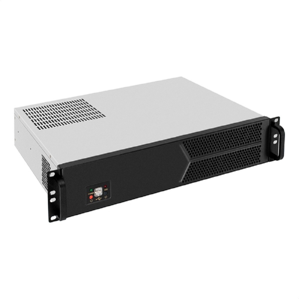 Exegate EX298440RUS Серверный корпус ExeGate Pro 2U330-03 <RM 19", высота 2U, глубина 330, БП 1100PPH-SE, 2*USB>