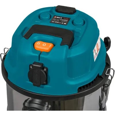 Bort Пылесос для сухой и влажной уборки BSS-1630-STORM {бак 30 л; 1600 Вт; шланг 3 м; всасывание 270 Вт; Уровень шума 78 дБ; Вес 6,5 кг; Напряжение 220 В; аксессуаров 12 шт, гарантия 2 г} [93417500]