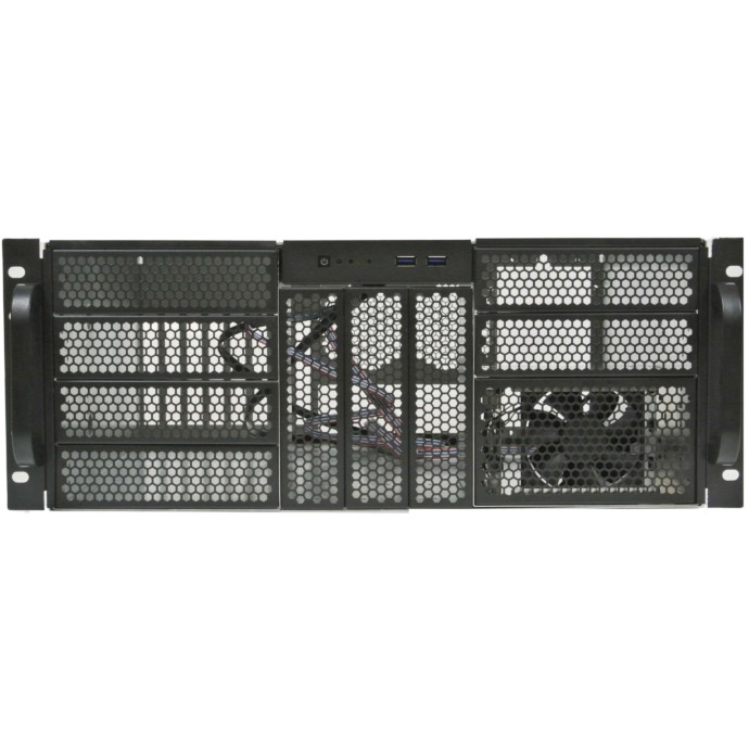 Procase Корпус 4U server case,9x5.25+3HDD,черный,без блока питания,глубина 480мм,MB CEB 12"x10,5"