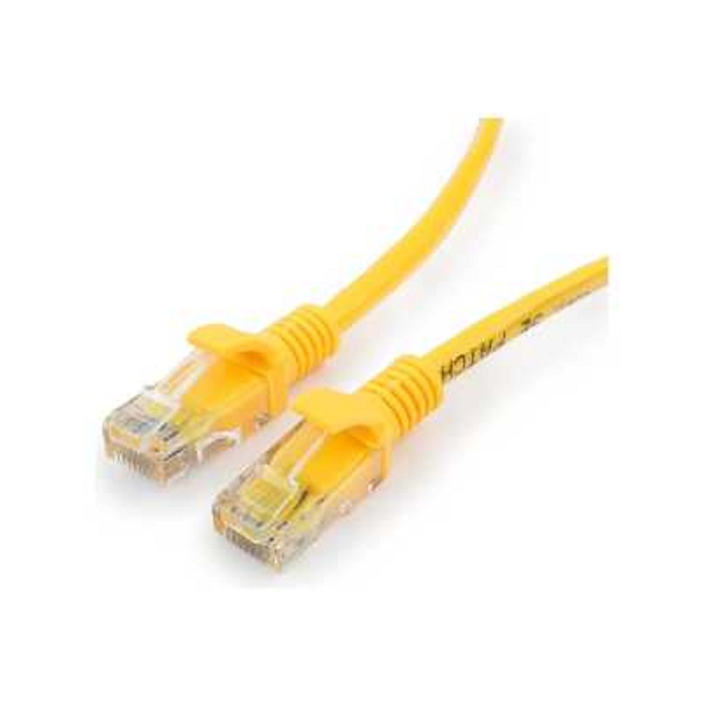 Cablexpert Патч-корд медный UTP PP10-5M/Y кат.5e, 5м, литой, многожильный (желтый)