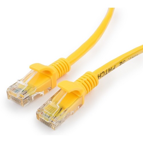 Cablexpert Патч-корд медный UTP PP10-5M/Y кат.5e, 5м, литой, многожильный (желтый)