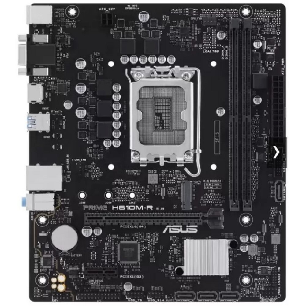 Повреждение упаковки ASUS PRIME H610M-R-SI (Socket 1700, mATX, 2xDDR5(96GB), DP/VGA/HDMI, 1xPCIe 4.0x16/1xPCIe 3.0, 1xLAN, 4xSATA 6Gb/s, 1xM.2, 2xUSB 3.2, 2xUSB 2.0, 2xPS/2)