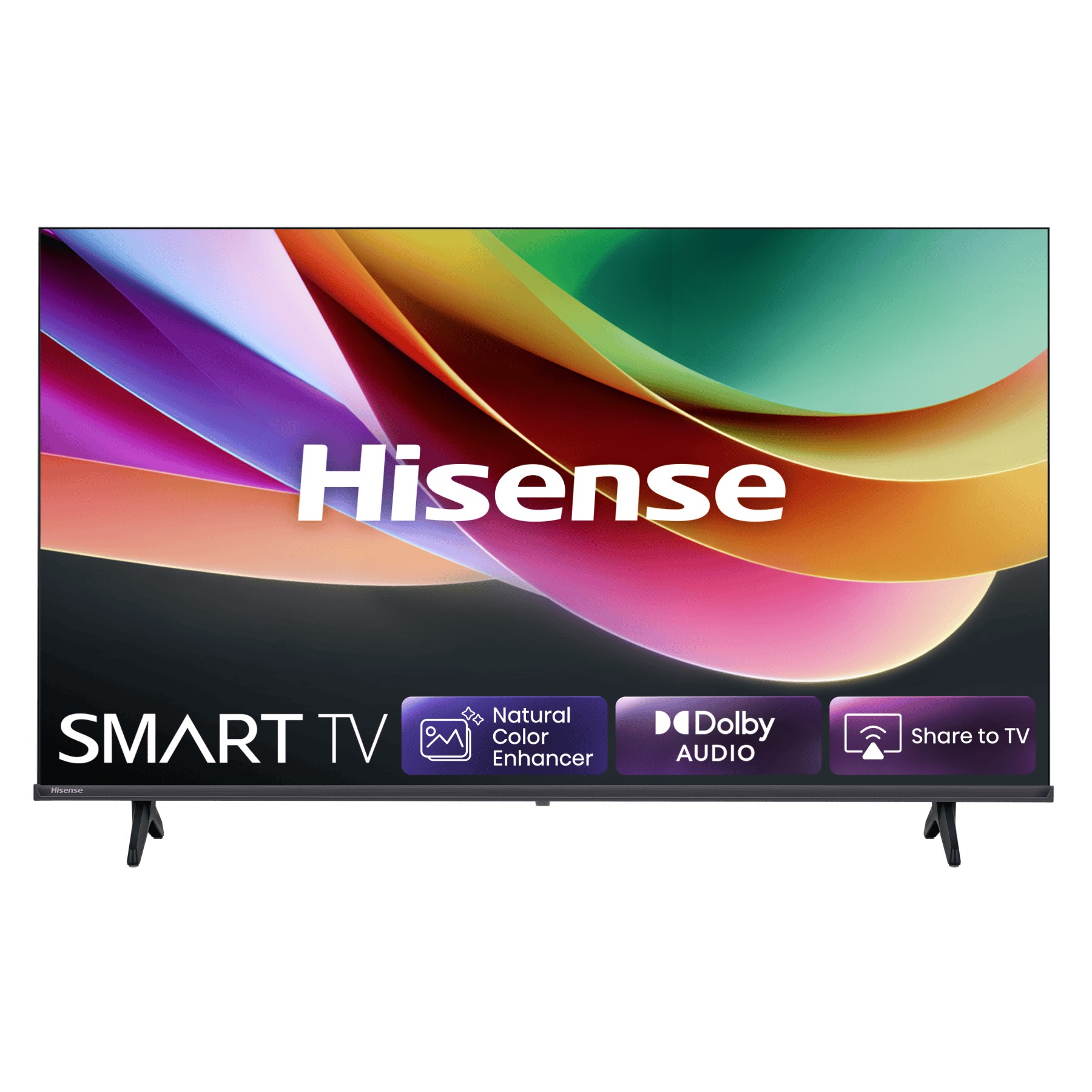 Hisense 40" 40A4S Frameless черный FULL HD 60Hz DVB-T2 DVB-C DVB-S2 USB WiFi Smart TV (RUS)