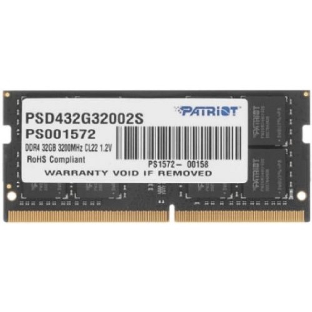 Patriot DDR4 SODIMM 32GB PC25600  PSD432G32002S 