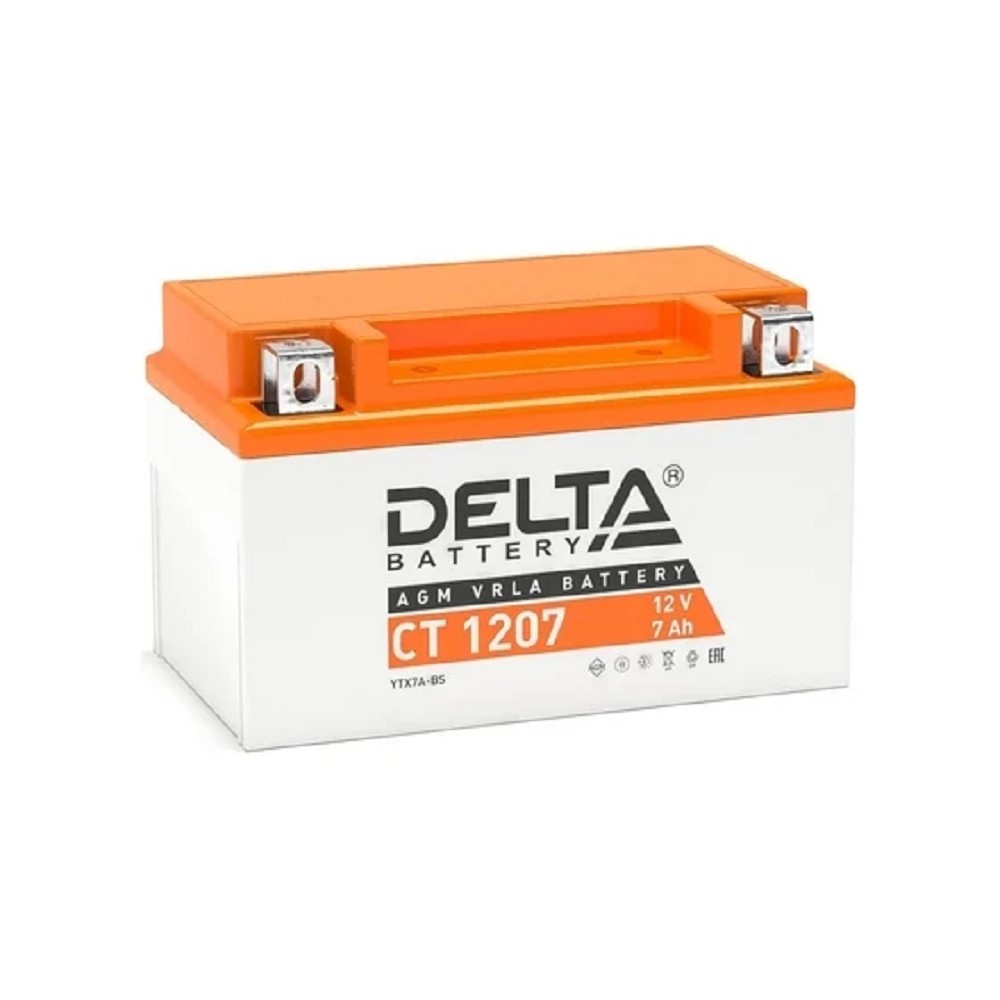 Delta CT 1207 (7 А\ч, 12В) для МОТО
