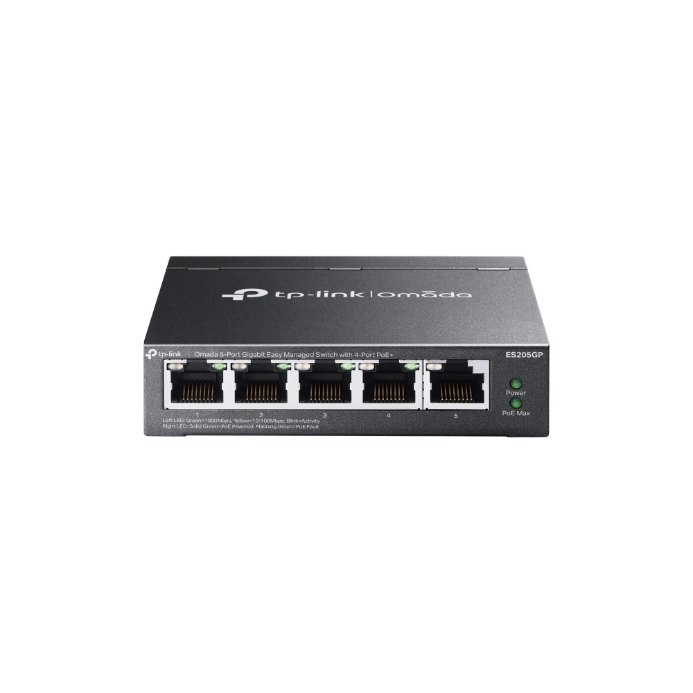 TP-Link ES205GP Omada 5-портовый гигабитный Easy Managed коммутатор с 4 портами PoE+