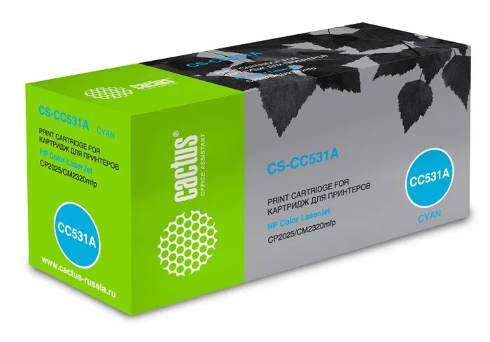 CACTUS  CS-CC531A  Картридж   для Laser Jet CP2025/CM2320mfp, голубой (восстан)