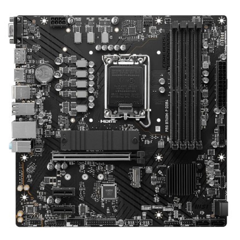MSI PRO B760M-P DDR4 {LGA1700, 4xDDR4 4xSATA3 RAID 2xM.2 HDMI DP mATX} RTL