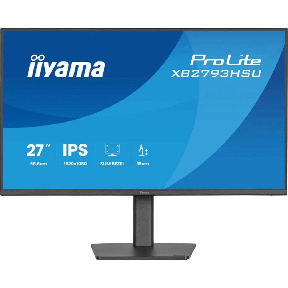 LCD IIYAMA 27" XB2793HSU-B1 {IPS 1920x1080 120Hz 1ms 350cd HDMI DisplayPort USB M/M HAS Pivot  In}
