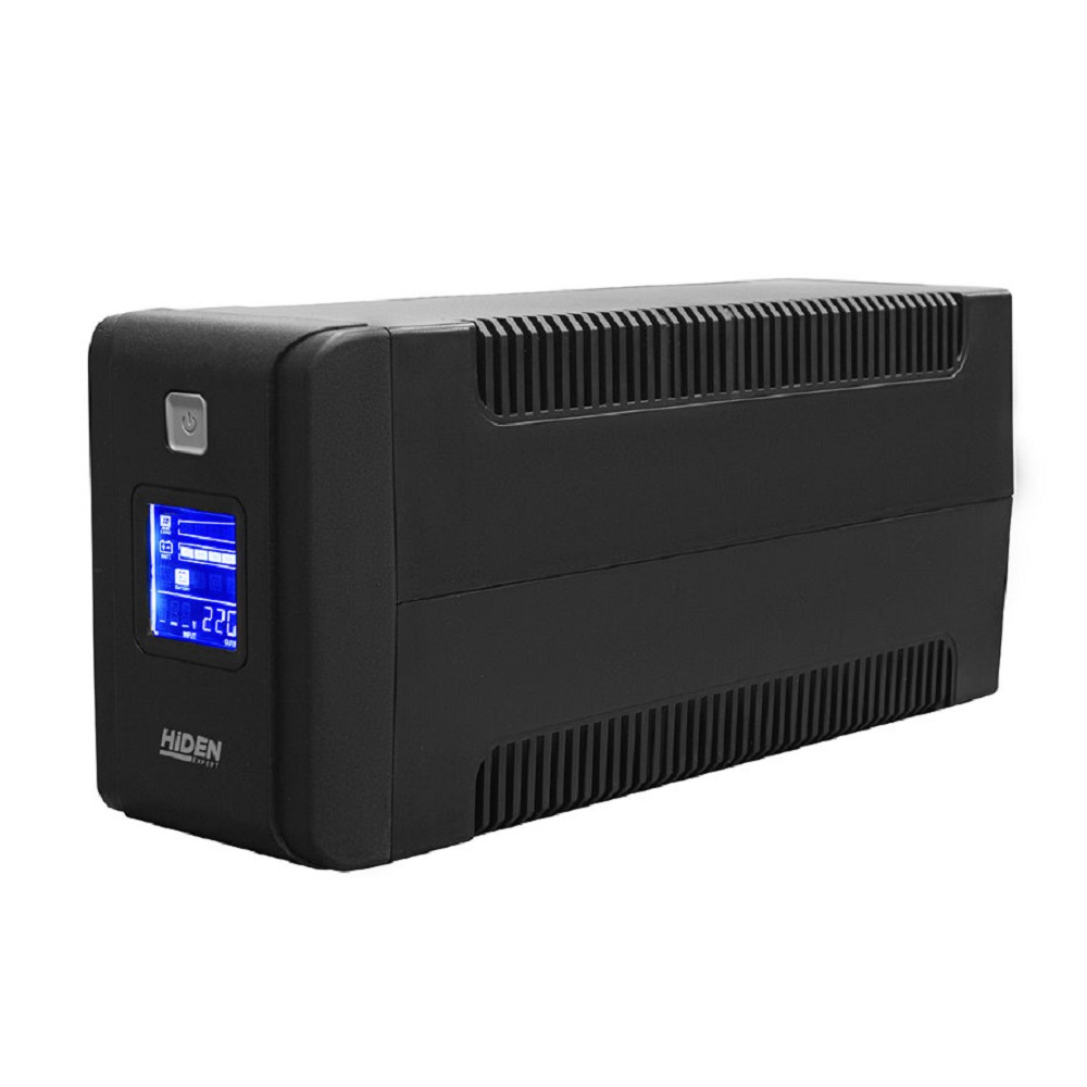 ИБП HIDEN EXPERT ULS800C 800ВА/480Вт {Линейно-интерактивный,2xSchuko LCD, USB, встроенный АКБ 1x12B/9Ач}