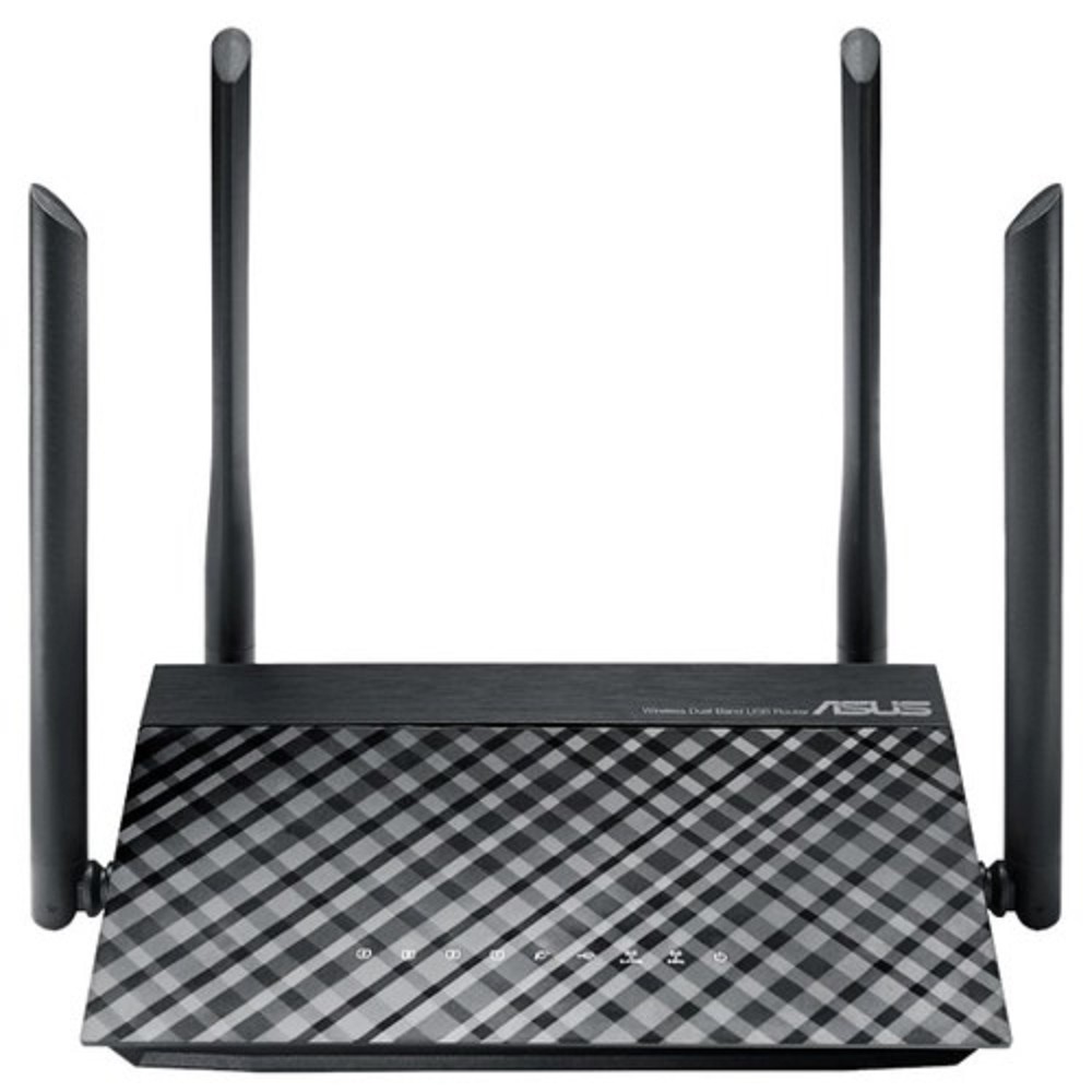 ASUS RT-AC1200 (V2) Беспроводной двухдиапазонный маршрутизатор AC1200  с поддержкой технологии MU-MIMO, Wi-Fi 5 (ac)