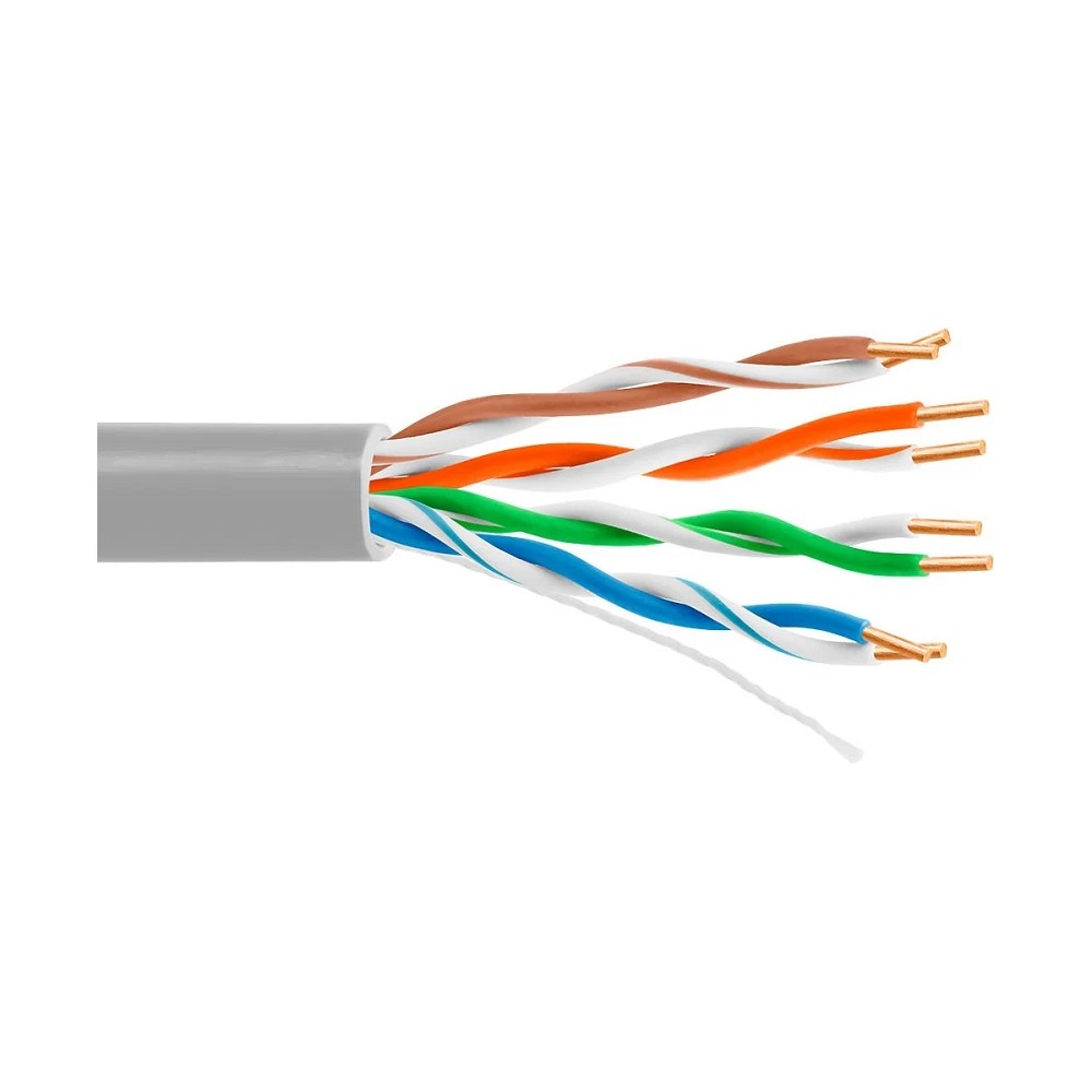 5bites Кабель US5505-100A витая пара UTP / SOLID / 5E / 24AWG / CCA/ PVC / 100M