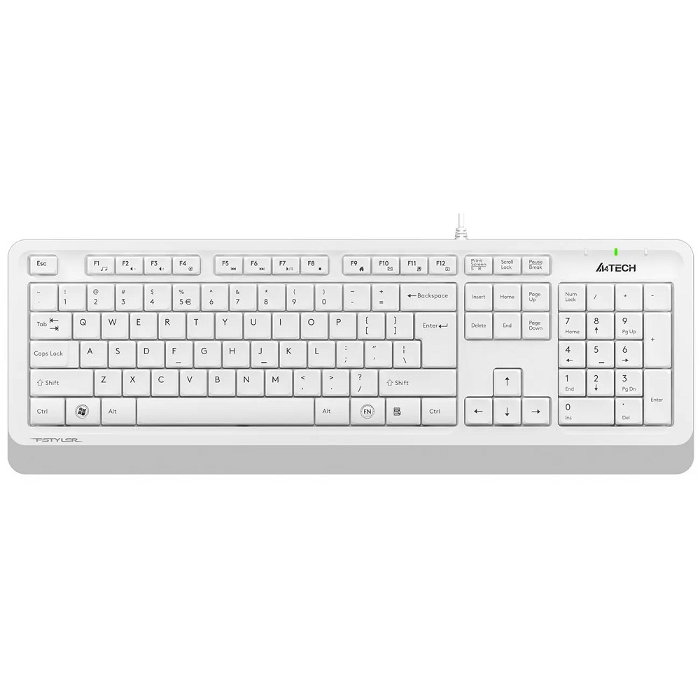 Клавиатура A4Tech Fstyler FK10, белый/серый, USB