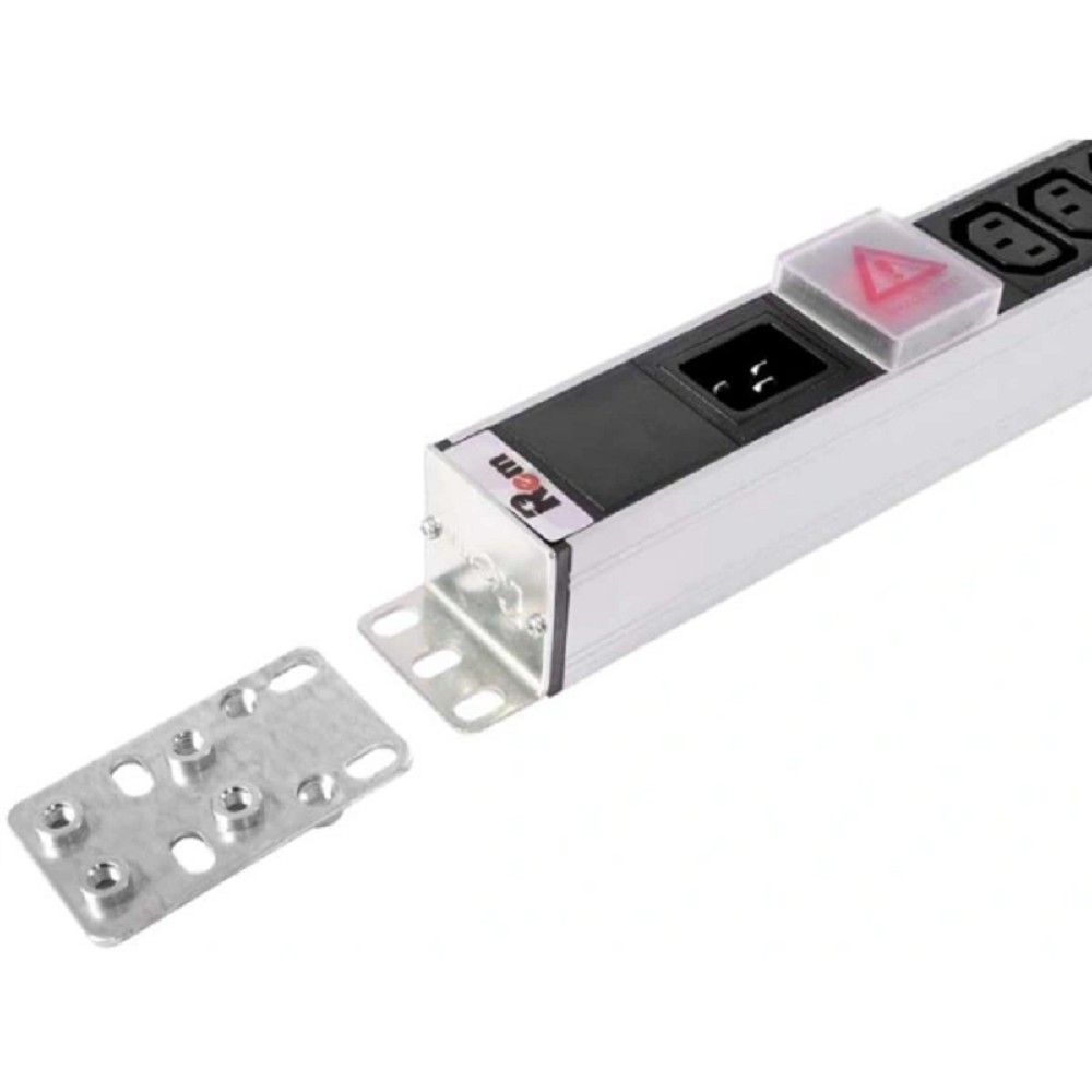 REM Верт блок розеток Rem-16, 1 фаза 16A, выкл, 36 C13, 6 C19, 1420 мм, вх C20 IEC 320(R-16-36C13-6C19-V-1420)