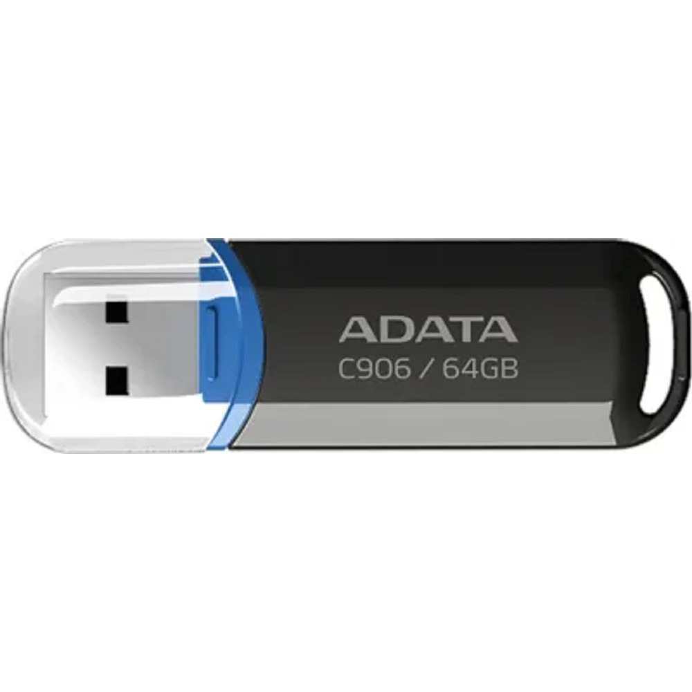 A-DATA Flash Drive 64GB Classic C906, USB 2.0, Черный [AC906-64G-RBK]