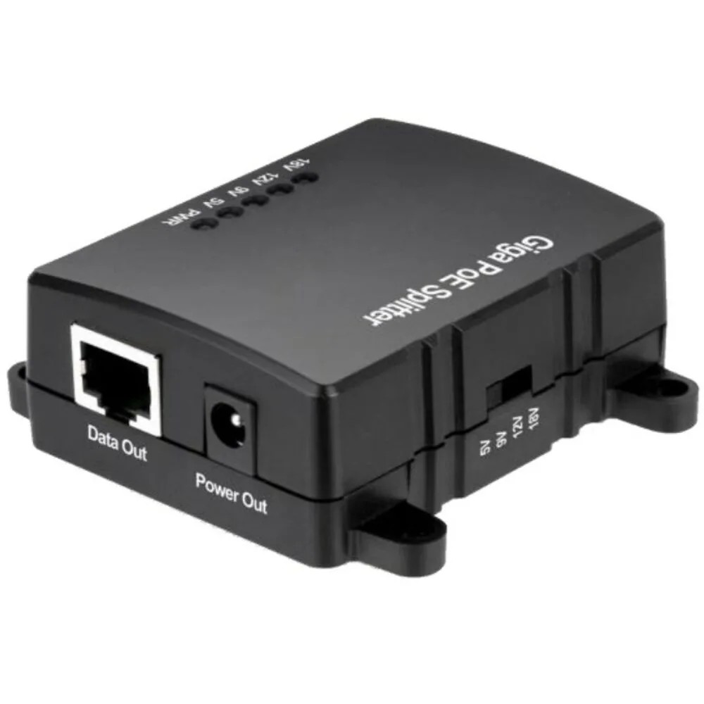 PoE Splitter/G2 PoE-сплиттер Gigabit Ethernet с функцией выбора напряжения на 5/9/12/18V.