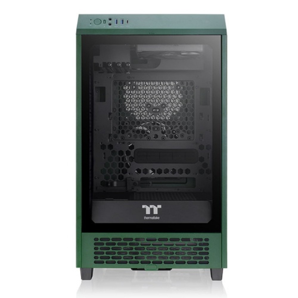 Корпус Thermaltake The Tower 200 Racing Green /Racing Green/Win/SPCC/Tempered Glass*1/CT140 Fan*2/Color Box