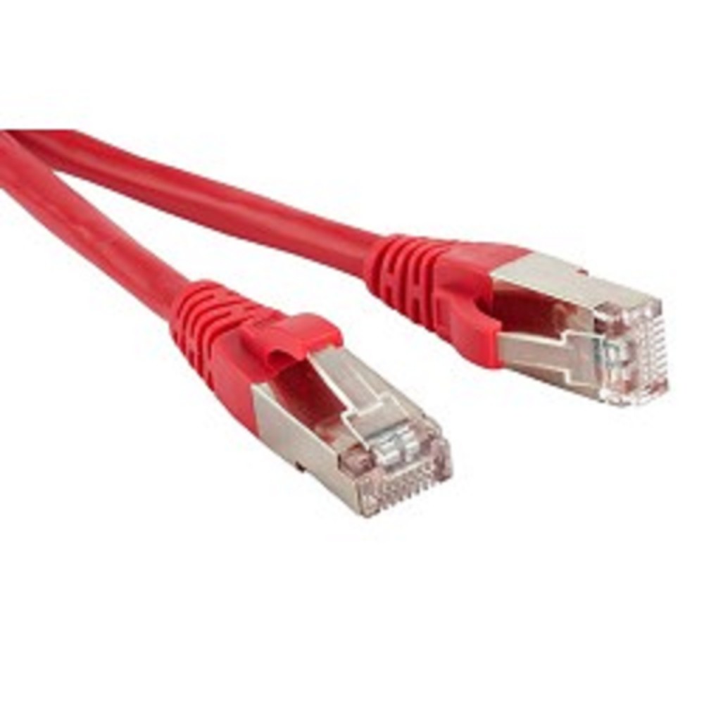 Hyperline PC-LPM-STP-RJ45-RJ45-C5e-1M-LSZH-RD Патч-корд F/­UTP, экранированный, Cat.5е, LSZH, 1 м, красный