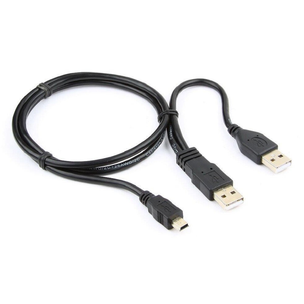 Gembird/Cablexpert CCP-USB22-AM5P-3 USB 2.0 Pro Кабель , 2xAM/miniBM 5P, 0.9м, экран, черный 