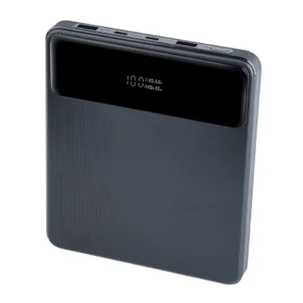 Perfeo Powerbank LAPTOP 105W 20000 mAh/LED дисплей/PD + QC 3.0/2 Type-C/2USB/Выход: 5A,max105W Black (PF_E1472)