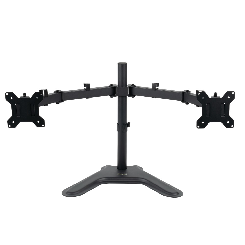Кронштейн для монитора Filum FL-DMT002DB черный, подставка на стол, два монитора, VESA: 75/100, 10-30 дюйма, до 8 кг (00-01214164)