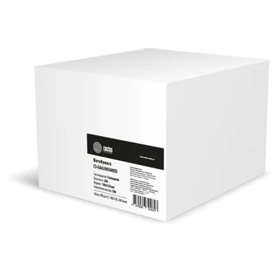 Фотобумага Cactus CS-GA6200500ED, A6, для струйной печати, 500л, 200г/м2, белый, покрытие глянцевое