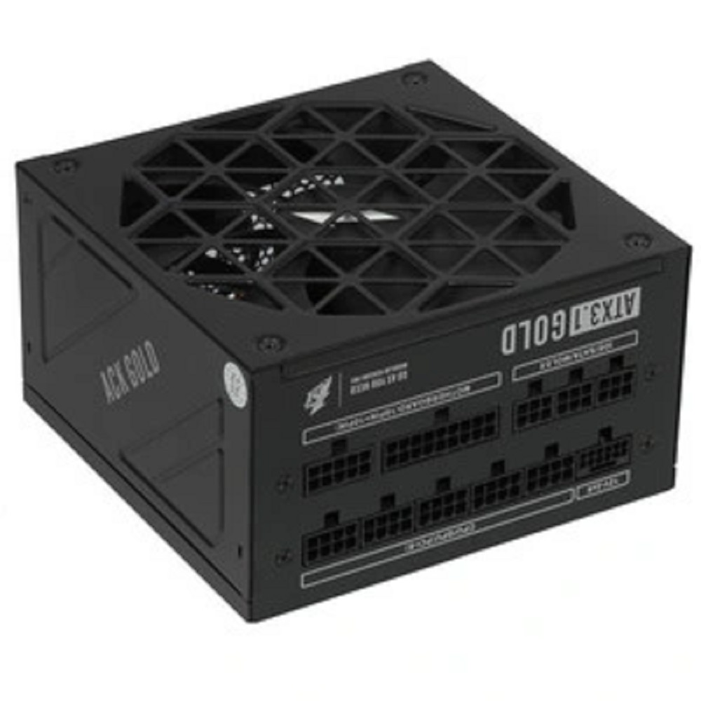 1STPLAYER Блок питания ACK GOLD 850W Black / ATX 3.1, PCle 5.1, APFC, 80 PLUS Gold, LLC+DC-DC, full Teapo caps, 140mm fan, full modular / HA-850BA2-BK