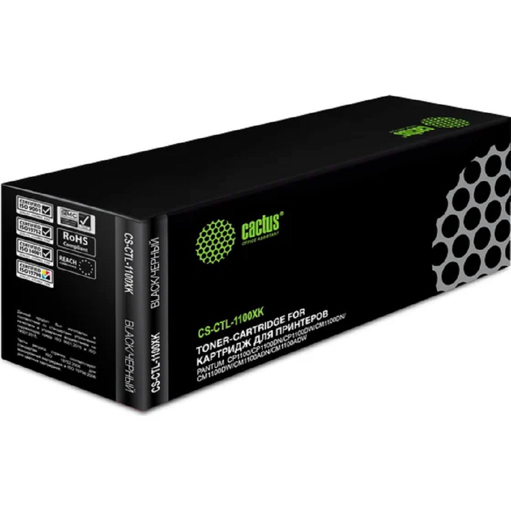 Картридж лазерный Cactus CS-CTL-1100XK черный (3000стр.) для Pantum CP1100/CP1100DW/CM1100DN/CM1100DW/CM1100ADN/CM1100ADW