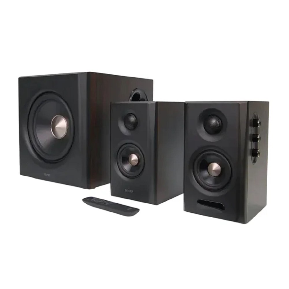 Edifier S355DB Brown {2 сат. (40 Вт + 40 Вт) + сабвуфер 70 Вт, 150W RMS; 40-20000Гц, HDMI eARC, USB Type-C, оптический, RCA; Bluetooth V6.0; Hi-Res Audio; Hi-Res Audio Wireless}